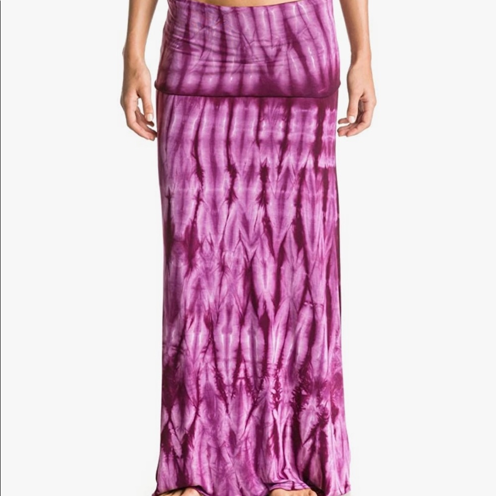 Roxy purple tie dye maxi skirt